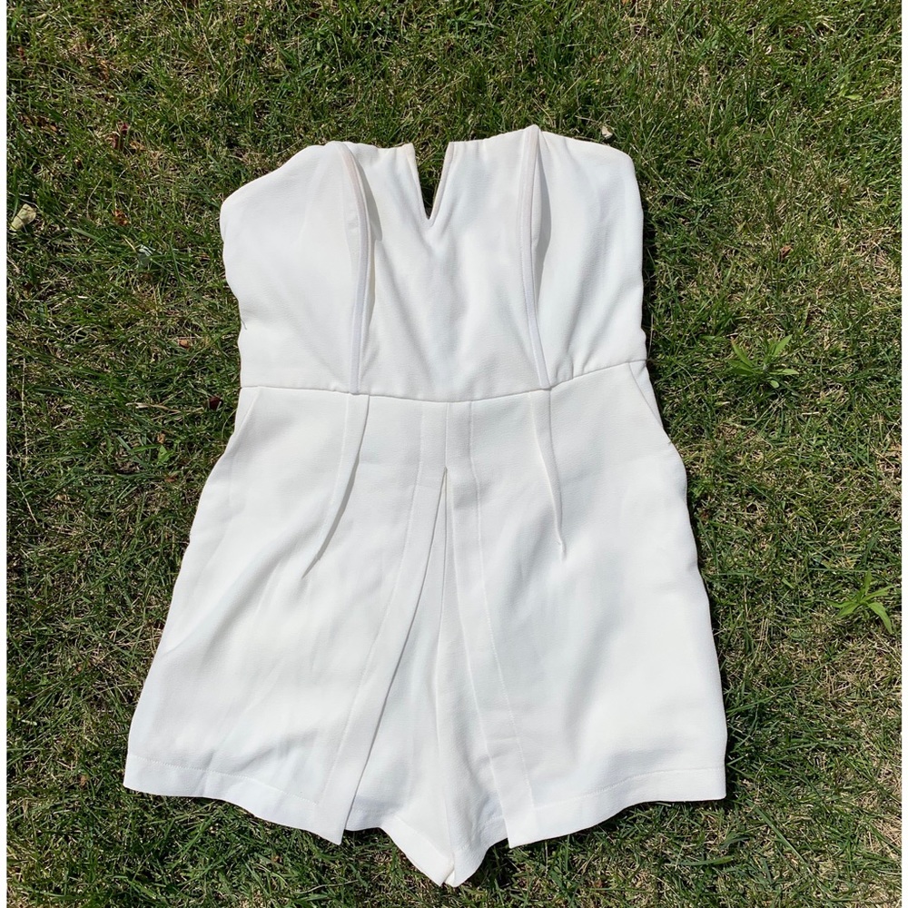 White one piece romper